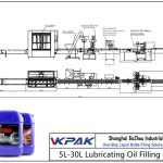Automatic 5L-30L Lubricating Oil Filling Line স্বয়ংক্রিয় 5L-30L তৈলাক্তকরণ তেল ভর্তি লাইন